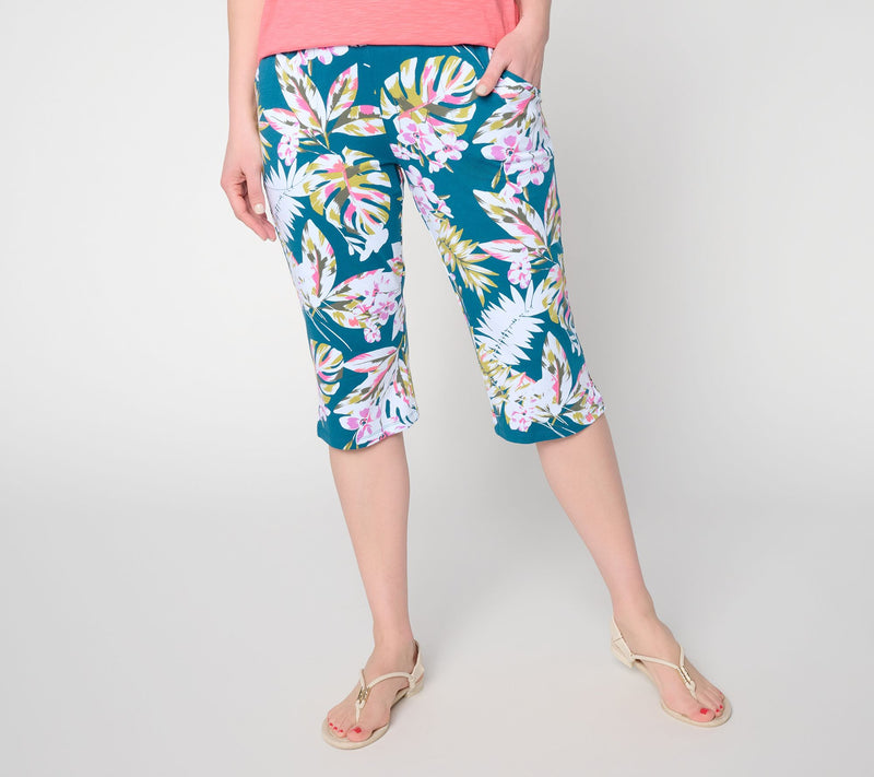 Denim & Co. Beach Jersey Regular Printed or Solid Skimmer — View 5