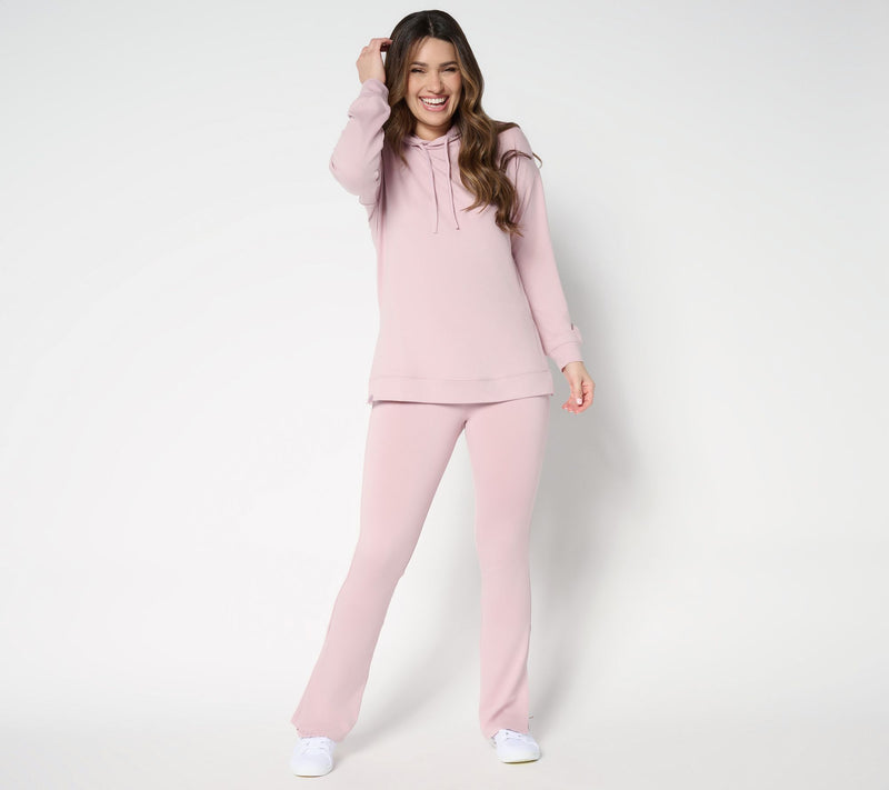 Barefoot Dreams Regular MC Butterchic Hoodie and Flare Pant Set — View 10