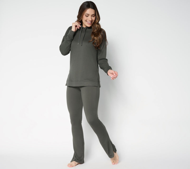 Barefoot Dreams Regular MC Butterchic Hoodie and Flare Pant Set — View 12