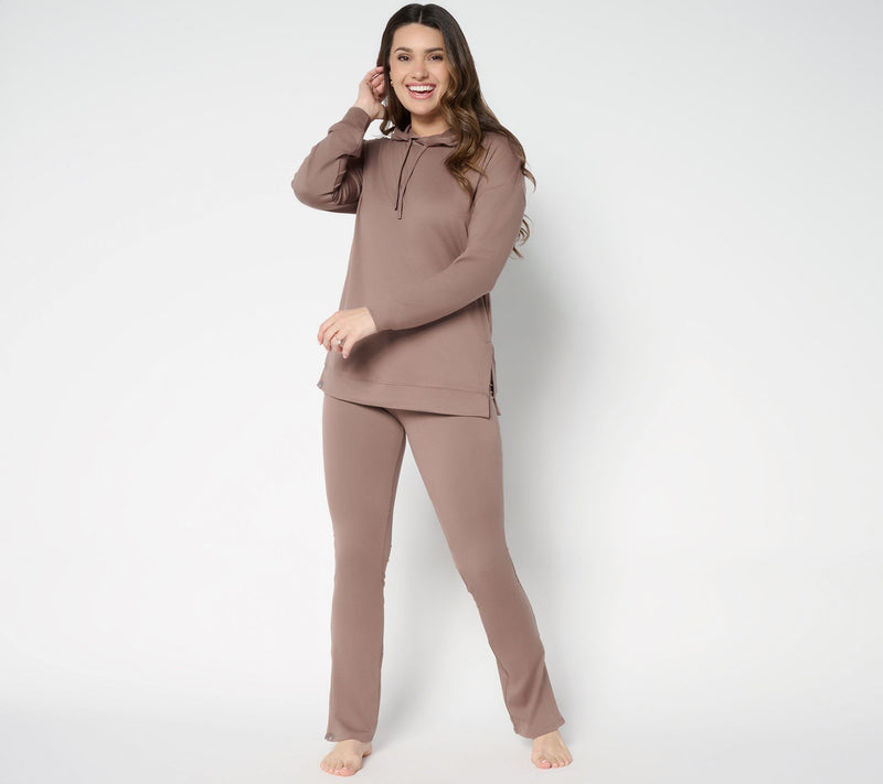 Barefoot Dreams Tall MC Butterchic Hoodie and Flare Pant Set — View 13