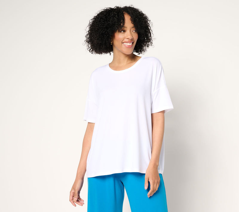Susan Graver Modern Essentials Liquid Knit Dolman Top — View 12