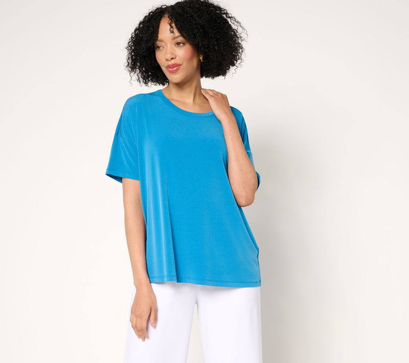Susan Graver Modern Essentials Liquid Knit Dolman Top — View 15