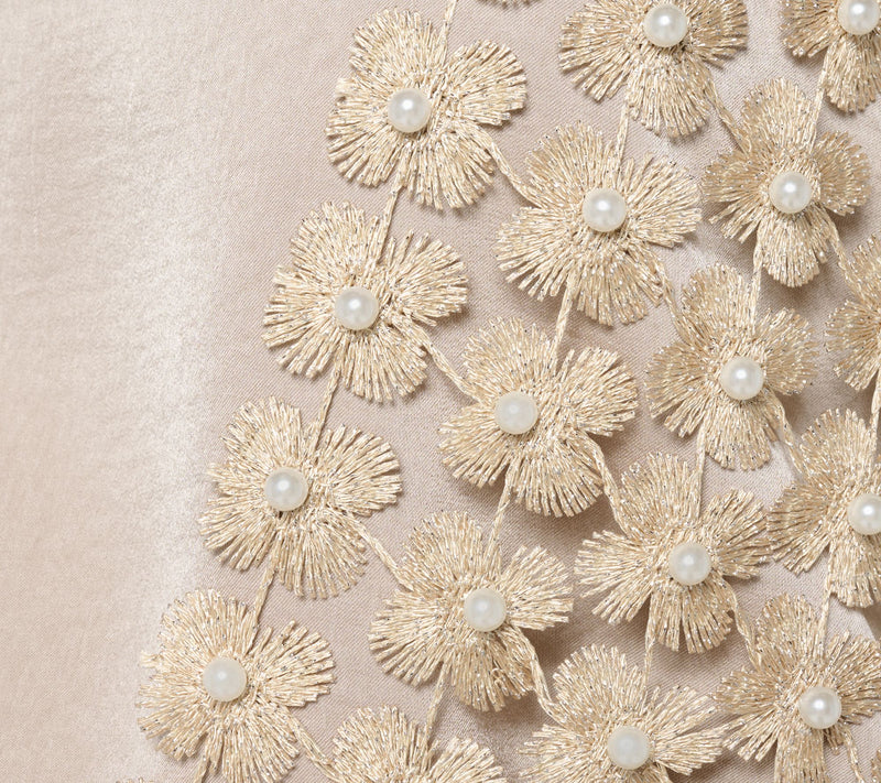 GRAVER Susan Graver Novelty Pearl Bead Embellished Shrug — View 9