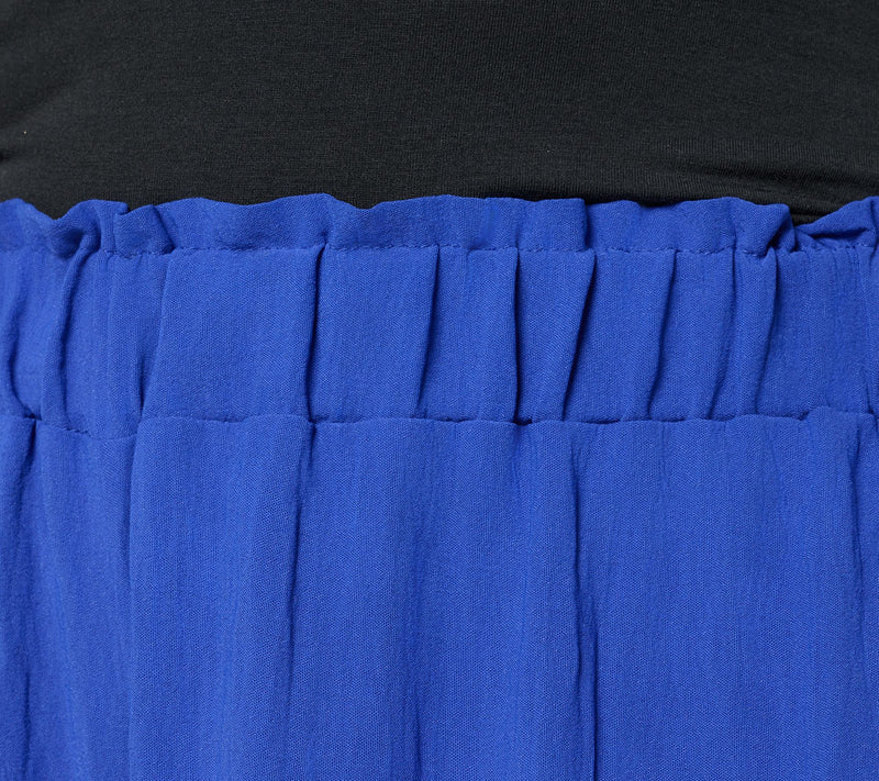 Susan Graver Regular Crinkled Woven Pull-On Palazzo Pant — View 6