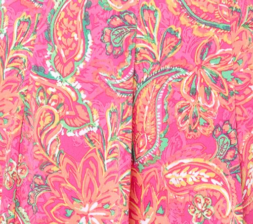 Susan Graver Regular Printed Liquid Knit 8-Gore Skort — View 8