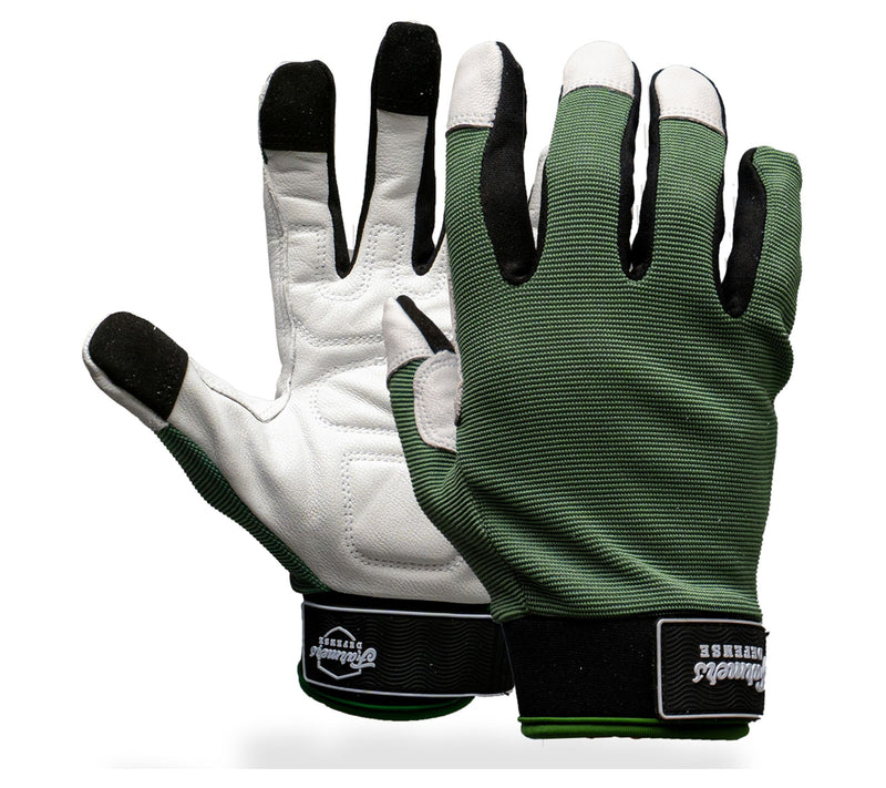 Farmer's Defense 1-Piece Leather Gardening Gloves — View 7
