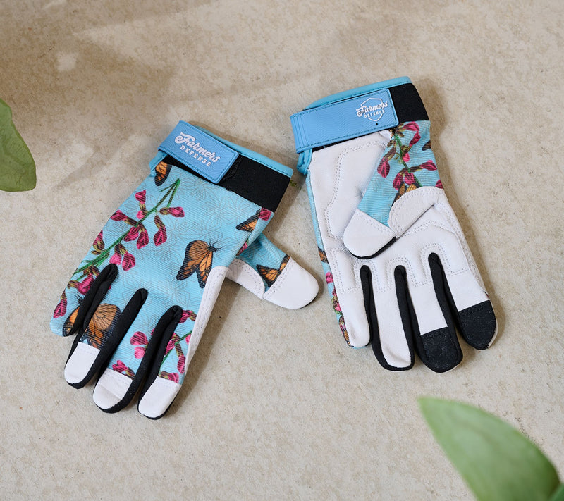 Farmer's Defense 1-Piece Leather Gardening Gloves — View 10