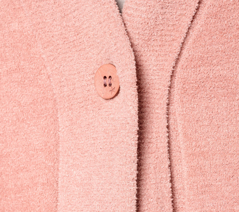 Barefoot Dreams CozyChic Ultra Lite Button Front Rib Collar Cardigan — View 14