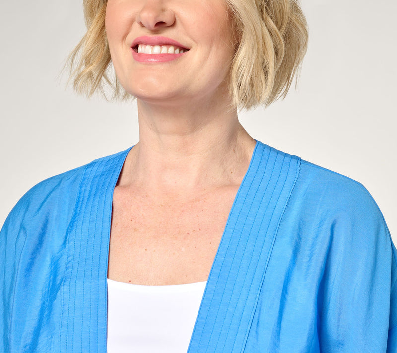 Women with Control Woven Open Front Topper — View 6