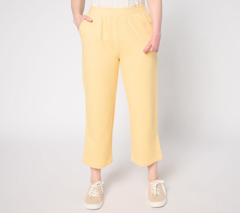 AnyBody Regular French Terry Pants with Pockets — View 12