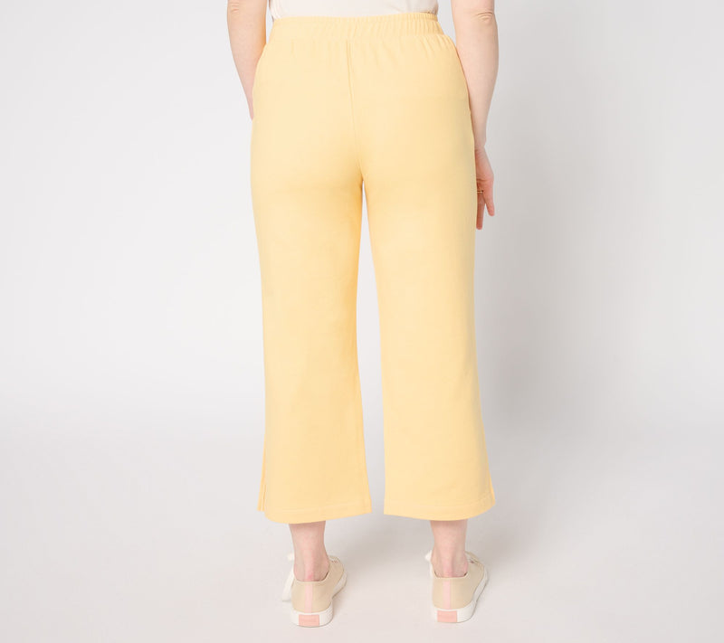 AnyBody Petite French Terry Pants with Pockets — View 4