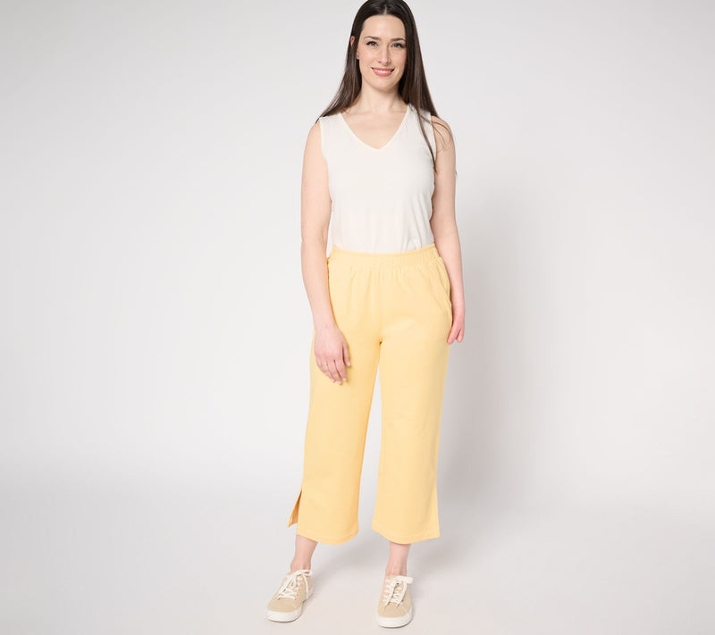 AnyBody Tall French Terry Pants with Pockets — View 5