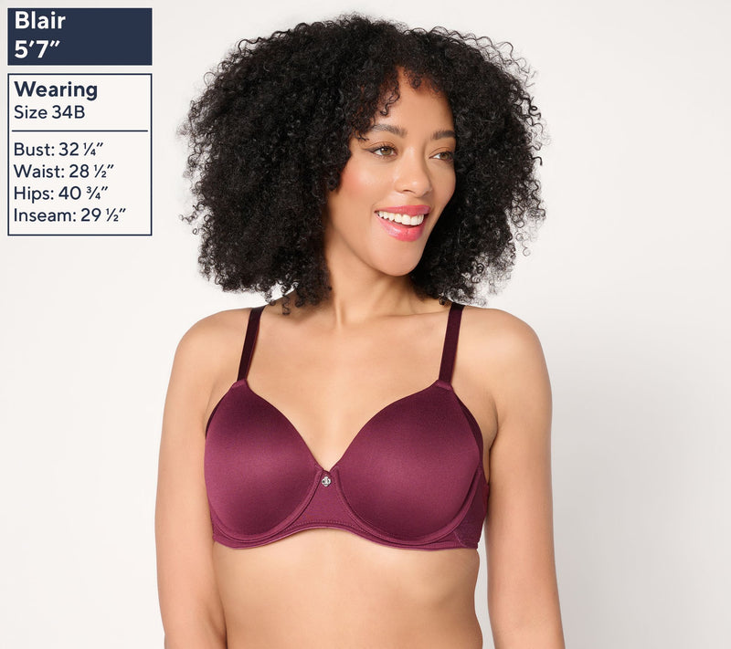 Breezies Radiant Lace Underwire T-Shirt Bra — View 2