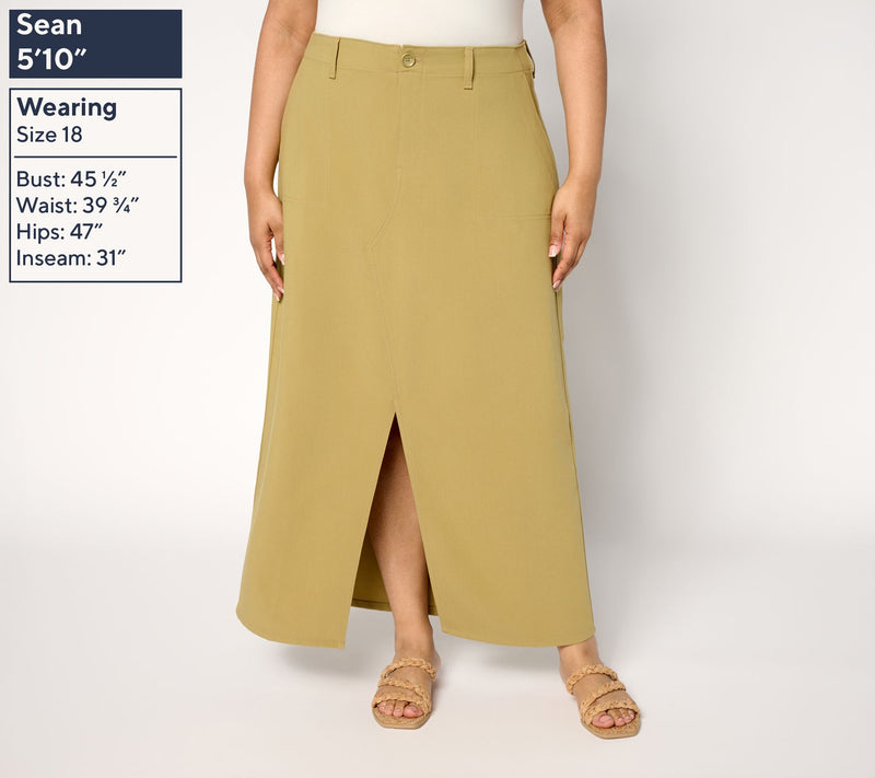 Me by Jennie Garth Petite Mesa Utility Maxi Skirt — View 8
