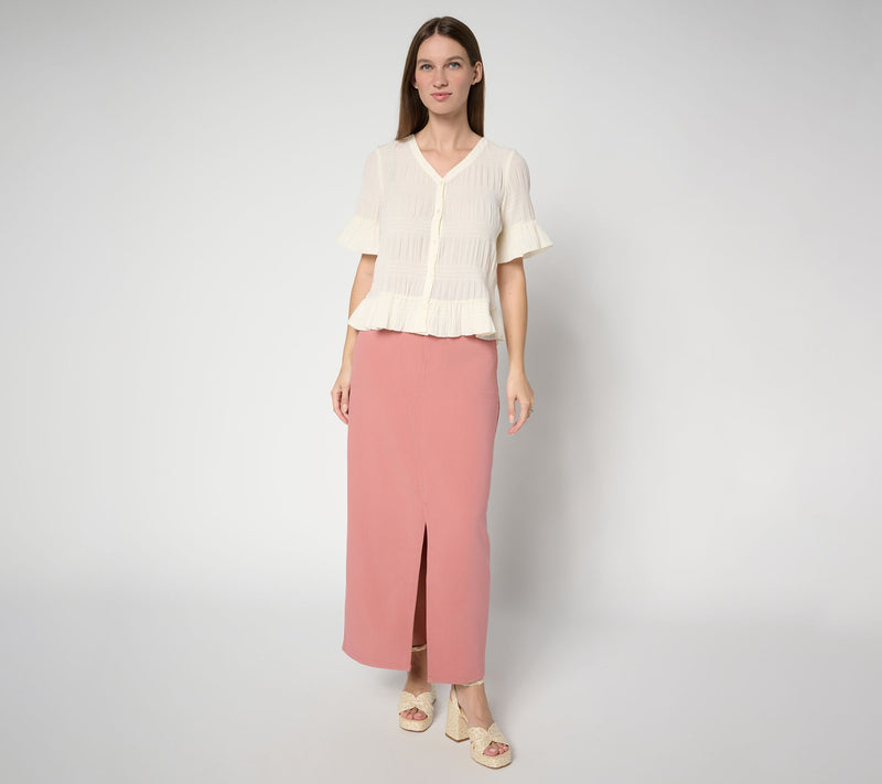 Me by Jennie Garth Petite Mesa Utility Maxi Skirt — View 11