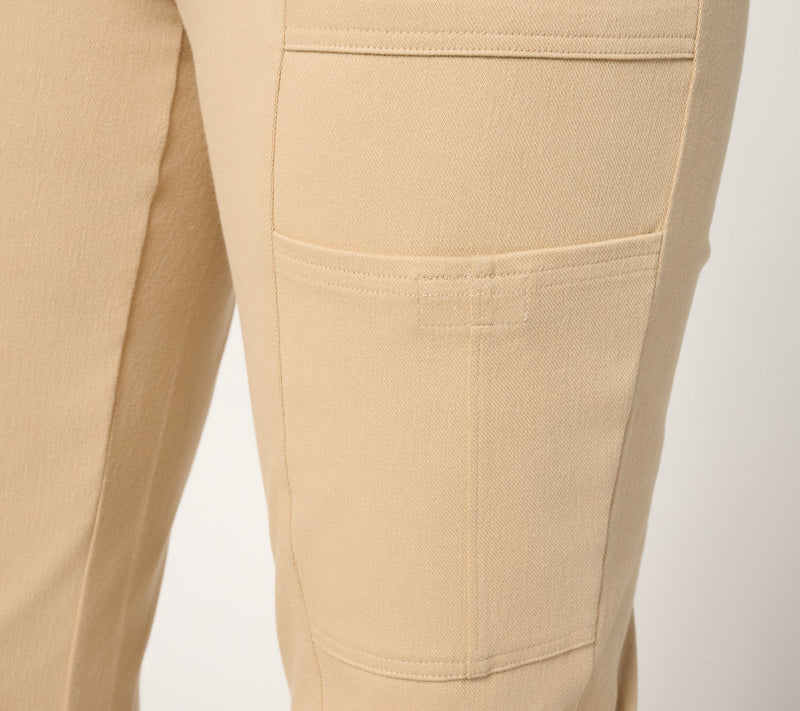 Denim & Co. Tall Comfy Knit Air Tapered Cargo Crop Pant — View 14