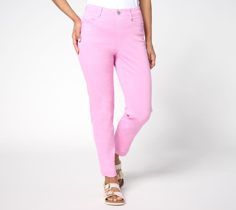 Denim & Co. Petite Color Easy Stretch Continuous Waist Jean — View 4