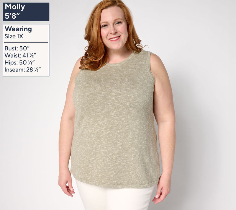 Martha Stewart Signature Modern Knit Tank Top — View 2