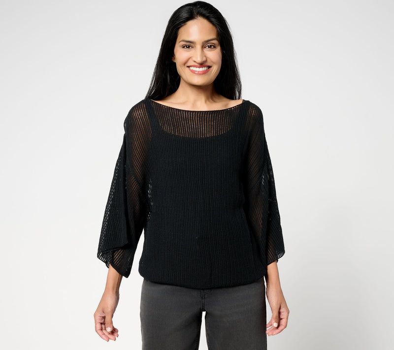 Me by Jennie Garth 100% Cotton Sylvie Popover Top — View 5