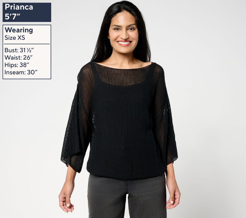 Me by Jennie Garth 100% Cotton Sylvie Popover Top — View 6