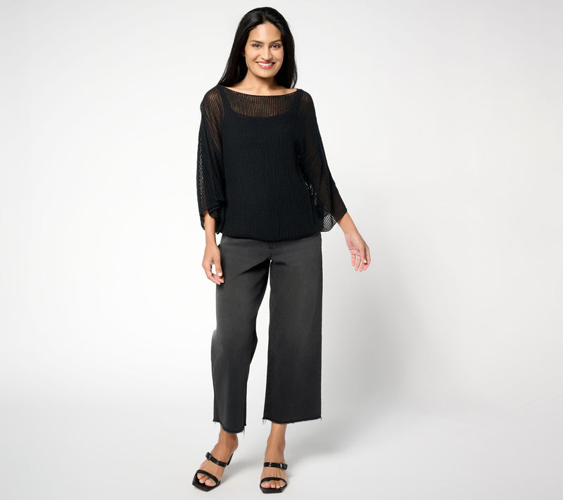 Me by Jennie Garth 100% Cotton Sylvie Popover Top — View 8