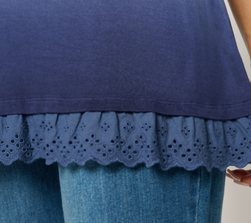 LOGO Layers by Lori Goldstein Knit Ombre Tank — View 8