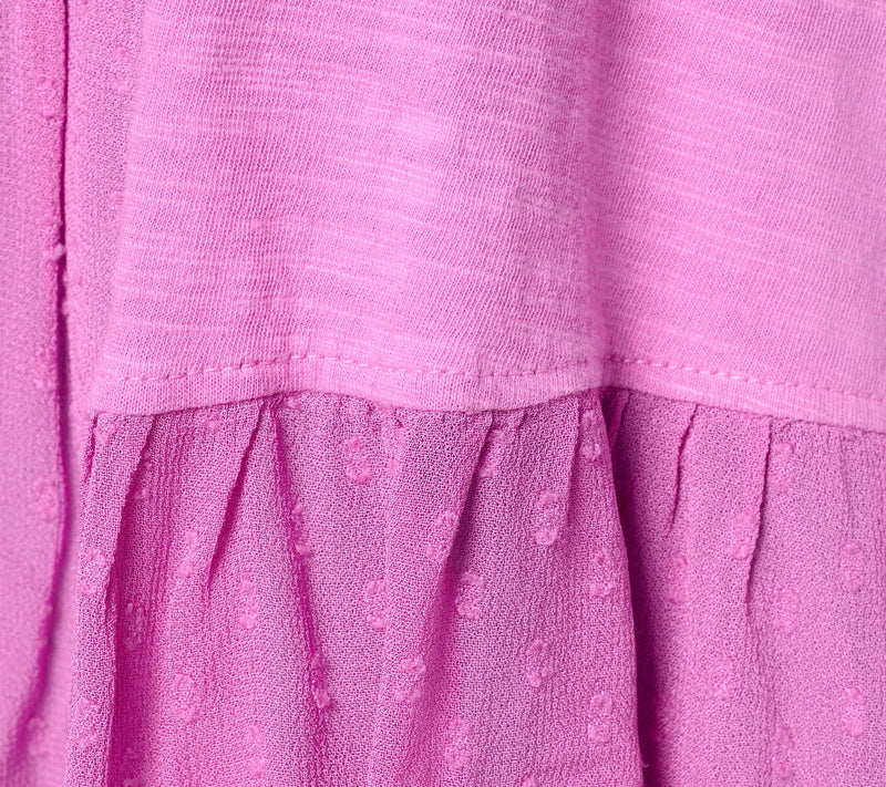 LOGO by Lori Goldstein 100% Cotton Top with Woven Step Hem — View 10