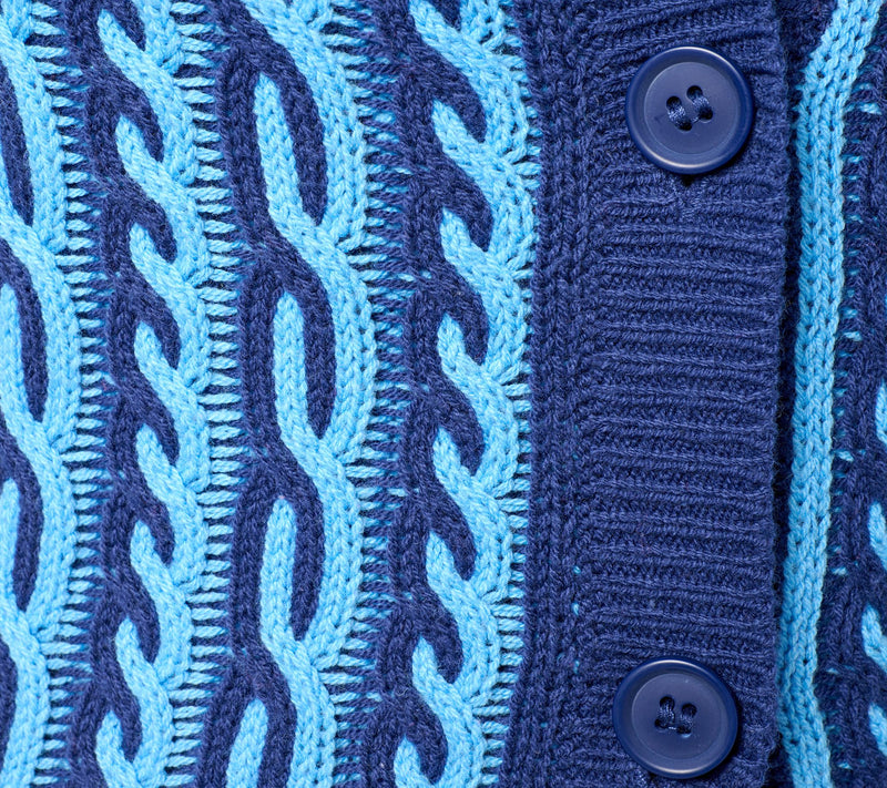 Isaac Mizrahi Live! Yacht Club Button Front Cardigan — View 6