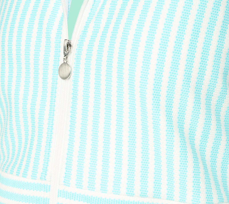 Sport Savvy Mixed Stripe Jacquard Knit Zip-Up Hoodie — View 4