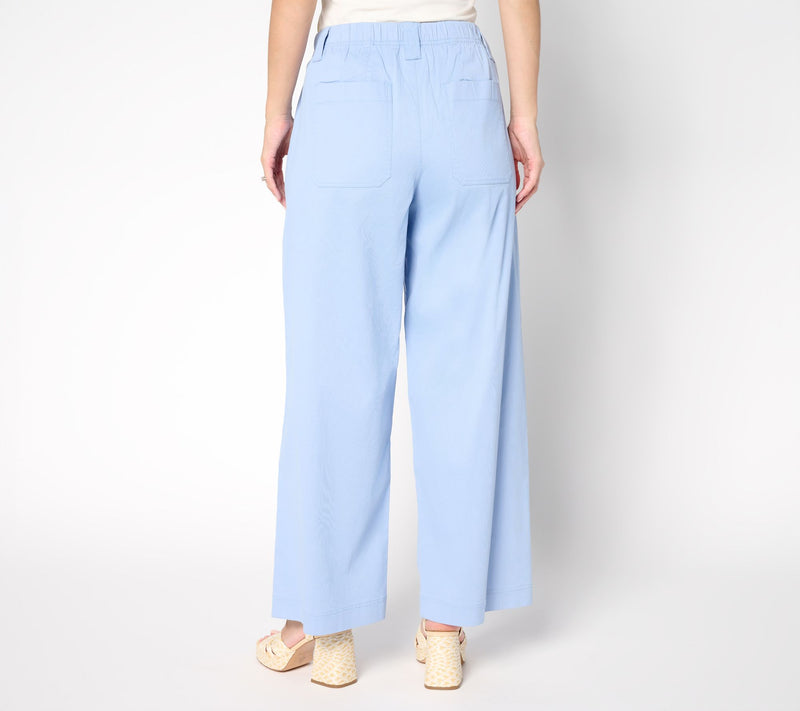 LOGO by Lori Goldstein Regular Textured Full Length Pants — View 10