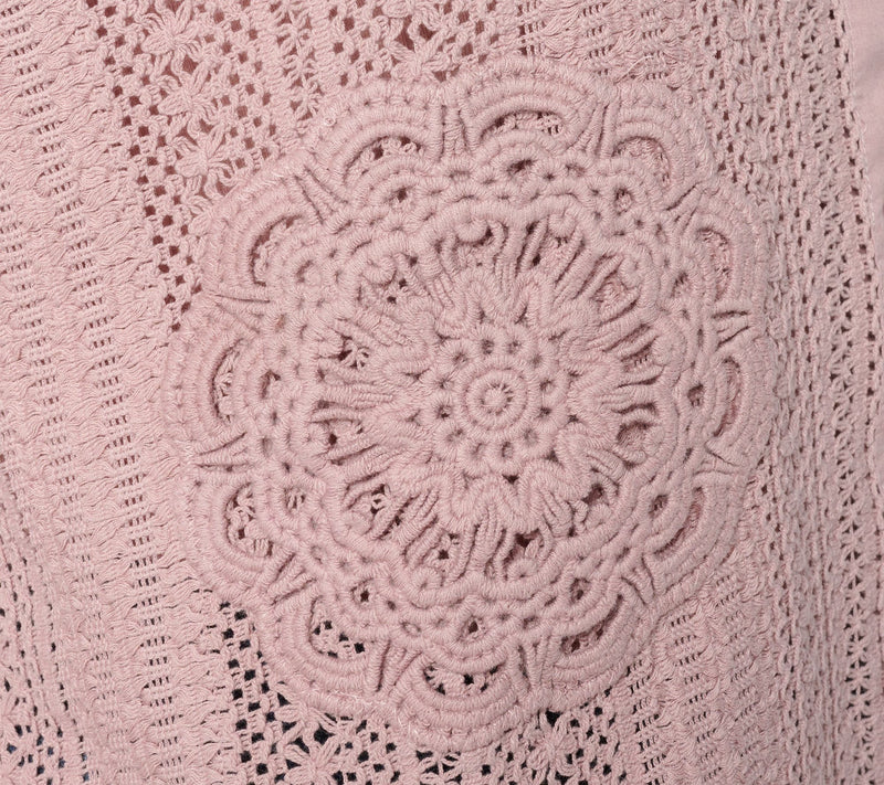 LOGO Lavish by Lori Goldstein 100% Cotton Mixed Media Lace Shirt — View 6