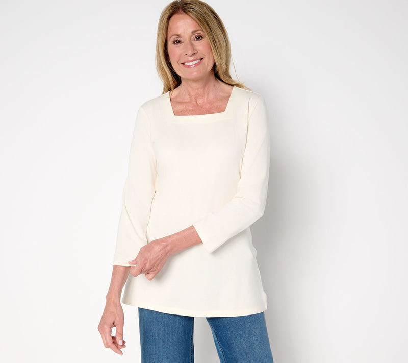 Denim & Co. Essentials Regular So Soft Jersey Tunic — View 5