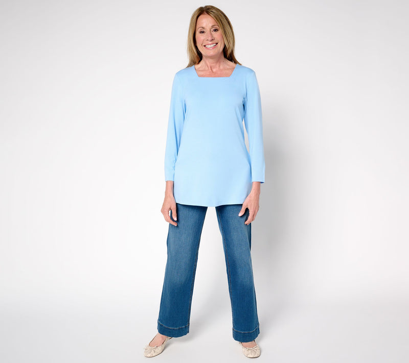 Denim & Co. Essentials Regular So Soft Jersey Tunic — View 15