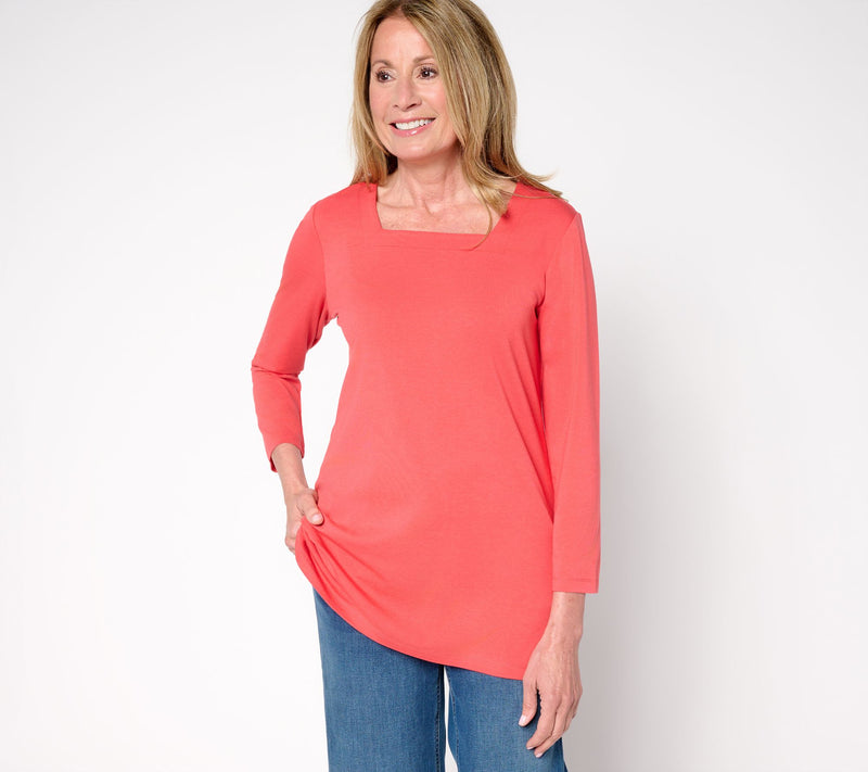 Denim & Co. Essentials Regular So Soft Jersey Tunic — View 7