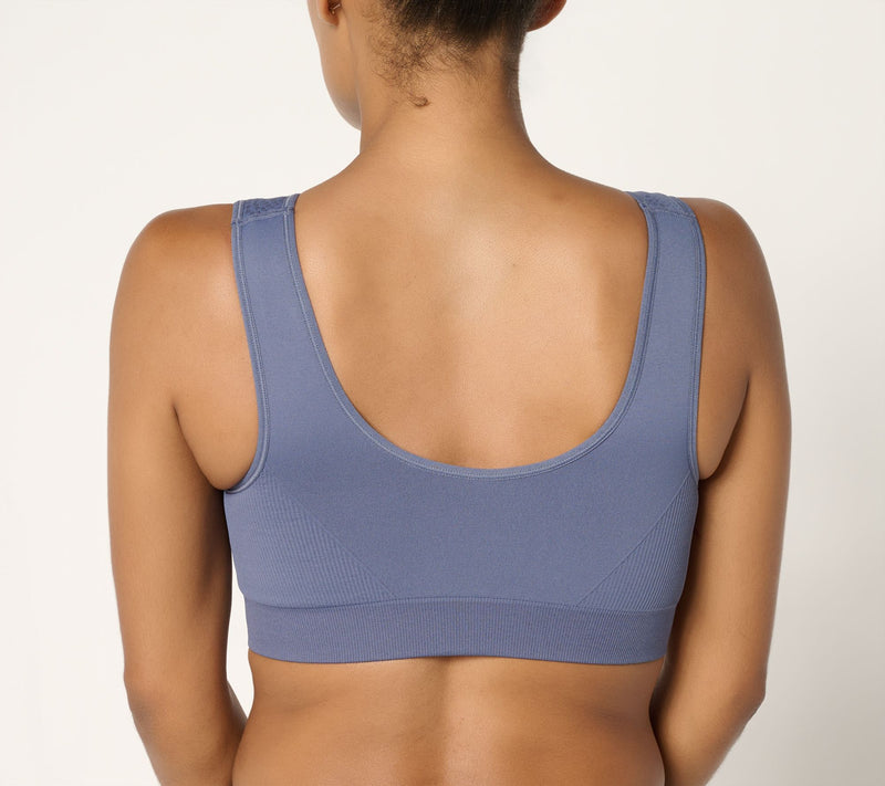 Breezies Seamless Jacquard Back Smoothing Wirefree Bra — View 14