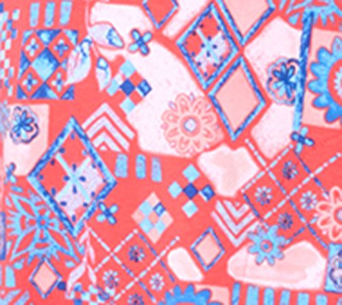 Denim & Co. Petite Favorite Jersey Knee Length Printed Dress — View 7