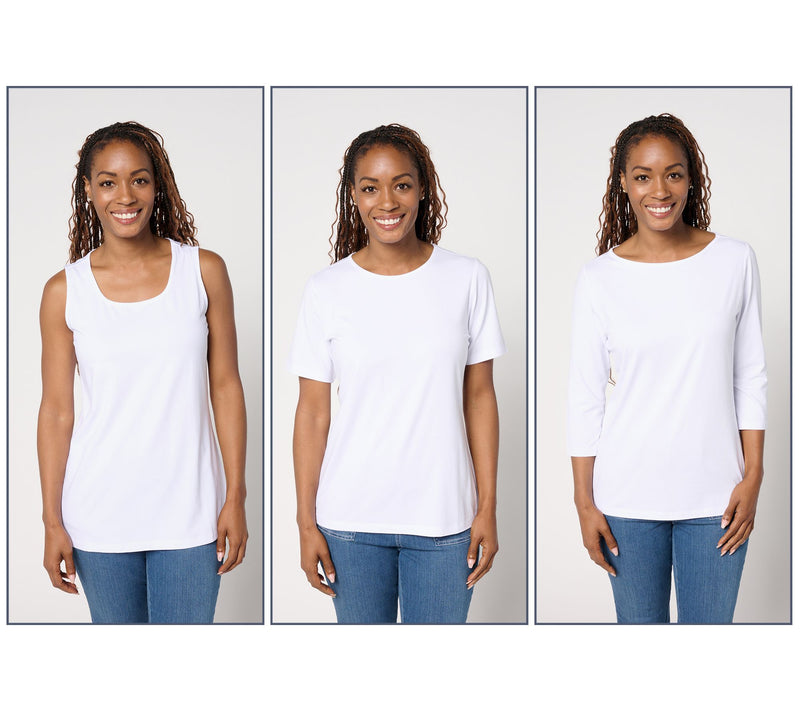 Denim & Co. Essentials So Soft Jersey Variety 3-Pack Tops — View 11