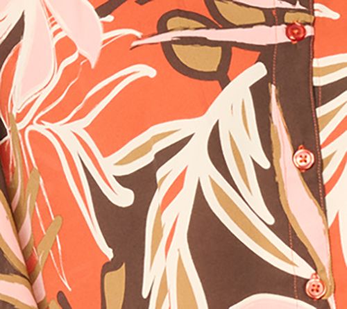 Denim & Co. Printed Georgette Caftan Tunic — View 8