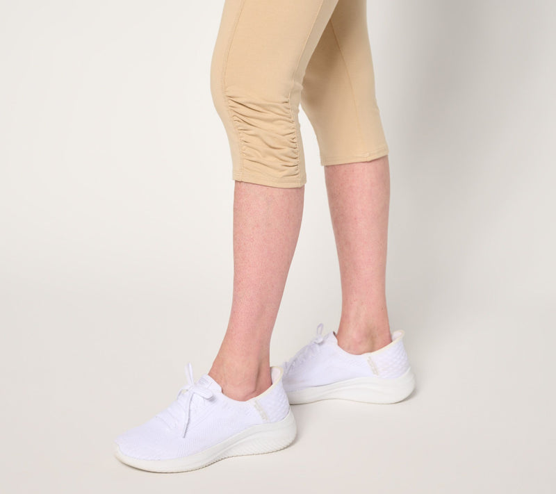 Denim & Co. Active Regular Duo Stretch Skimmer with Ruched Hem — View 6