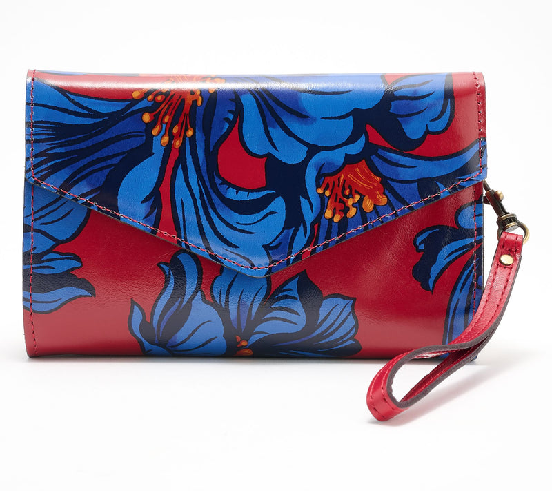 Patricia Nash Kaisa Leather Wallet Clutch with Removable Wristlet Strap — View 15