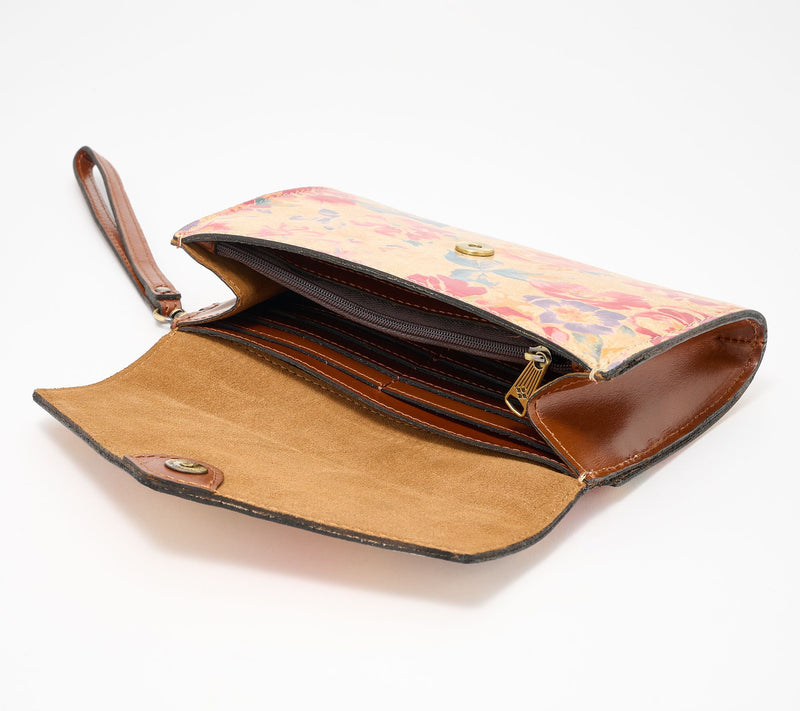 Patricia Nash Kaisa Leather Wallet Clutch with Removable Wristlet Strap — View 3