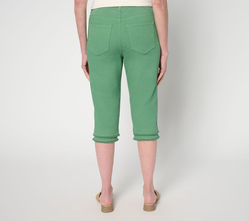 Denim & Co. Regular Classic Stretch Skimmer Jean w/ Picot Trim — View 11
