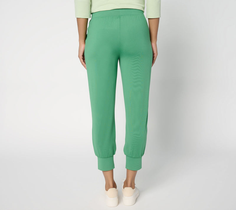 Denim & Co. Active Regular Cool to the Touch Jersey Crop Joggers — View 3