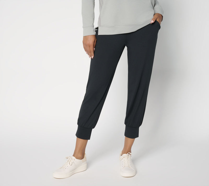 Denim & Co. Active Regular Cool to the Touch Jersey Crop Joggers — View 10
