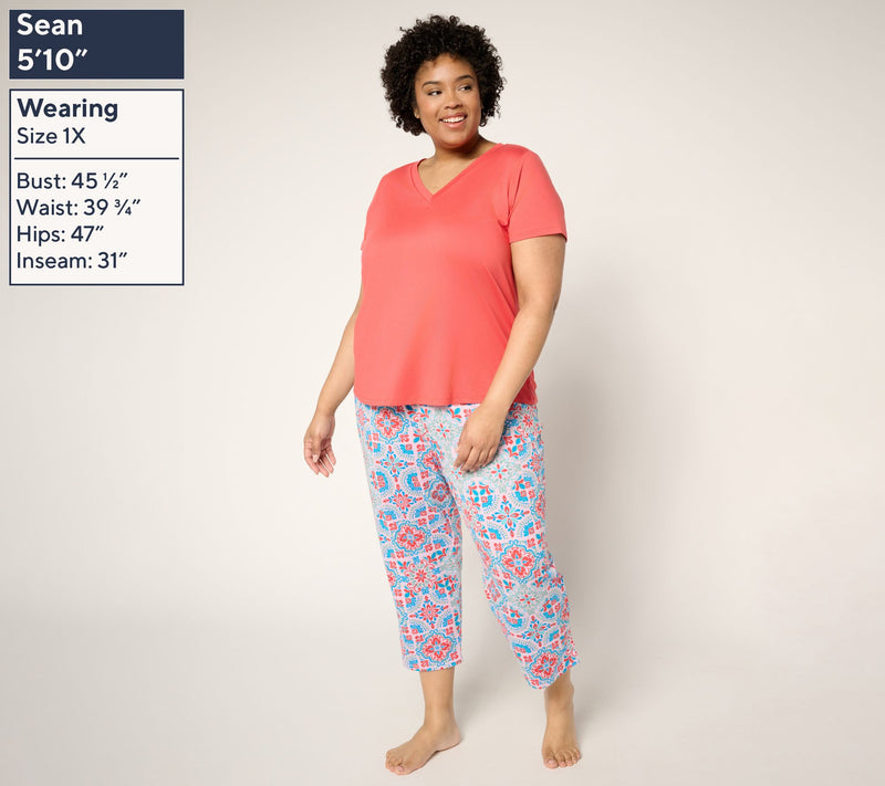 AnyBody Regular Lush Jersey Sleep Set — View 10