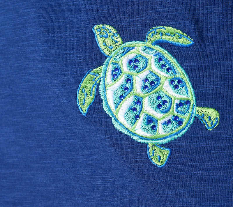 Quacker Factory Vitamin Sea Embroidered Short Sleeve Top — View 6
