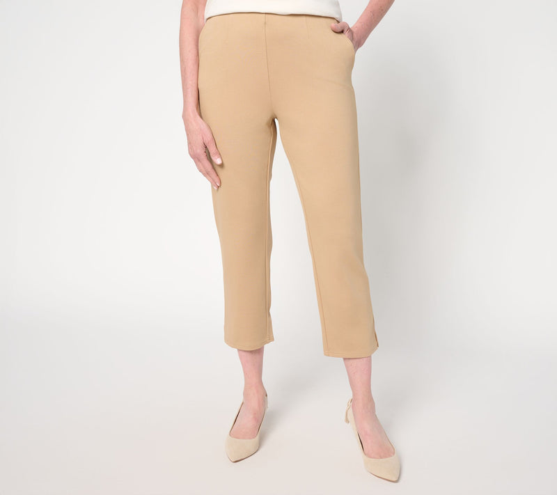 BEAUTIFUL by Lawrence Zarian Petite Pull-On Silky Ponte Cropped Pant — View 7