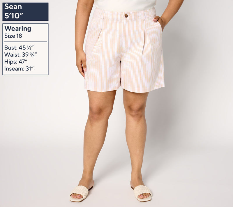 BEAUTIFUL by Lawrence Zarian Regular Stretch Sateen Bermuda Short — View 8