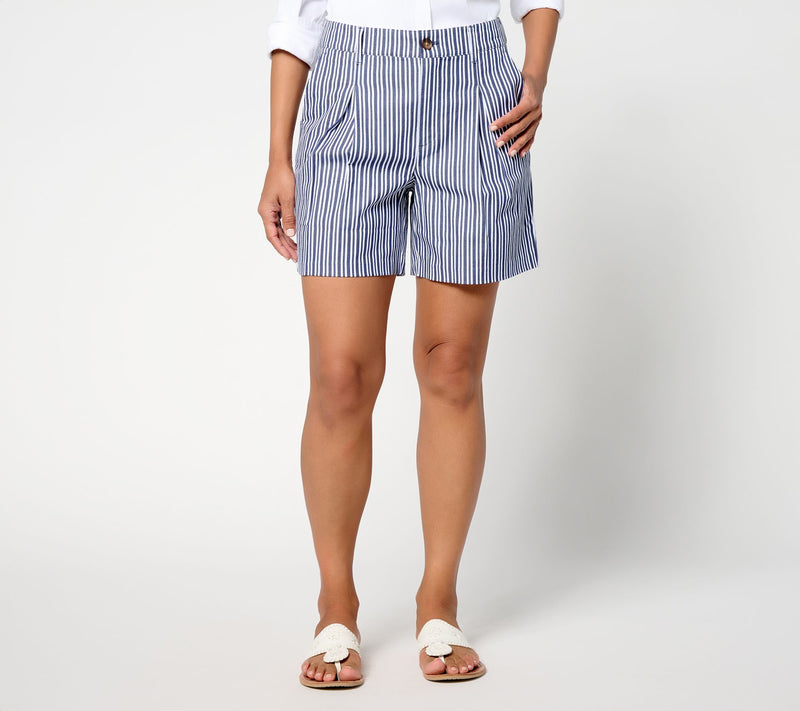 BEAUTIFUL by Lawrence Zarian Petite Stretch Sateen Bermuda Short — View 3