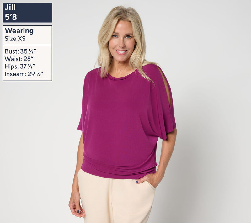 BEAUTIFUL by Lawrence Zarian The Gail Cold Shoulder Dolman Sleeve Top — View 11